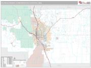 Colorado Springs Metro Area <br /> Wall Map <br /> Premium Style 2025 Map