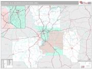 Columbus Metro Area <br /> Wall Map <br /> Premium Style 2025 Map