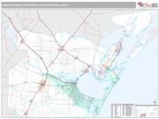 Corpus Christi Metro Area <br /> Wall Map <br /> Premium Style 2025 Map