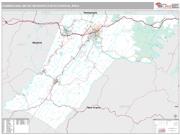 Cumberland Metro Area <br /> Wall Map <br /> Premium Style 2025 Map