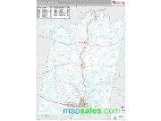 Danville Metro Area <br /> Wall Map <br /> Premium Style 2025 Map