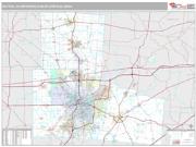 Dayton Metro Area <br /> Wall Map <br /> Premium Style 2025 Map