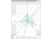Decatur Metro Area <br /> Wall Map <br /> Premium Style 2025 Map