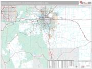 Denver Metro Area <br /> Wall Map <br /> Premium Style 2025 Map