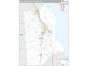 Dover Metro Area <br /> Wall Map <br /> Premium Style 2025 Map