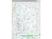 Dutchess County Metro Area <br /> Wall Map <br /> Premium Style 2025 Map