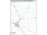 Eau Claire Metro Area <br /> Wall Map <br /> Premium Style 2025 Map