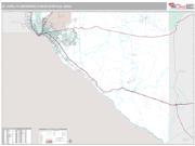 El Paso Metro Area <br /> Wall Map <br /> Premium Style 2025 Map