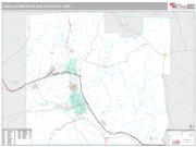 Elmira Metro Area <br /> Wall Map <br /> Premium Style 2025 Map