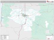 Eugene Metro Area <br /> Wall Map <br /> Premium Style 2025 Map