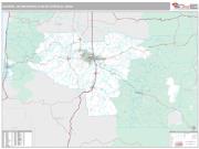 Eugene Metro Area <br /> Wall Map <br /> Premium Style 2024 Map