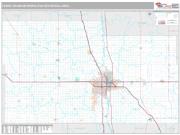 Fargo Metro Area <br /> Wall Map <br /> Premium Style 2025 Map