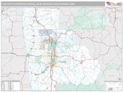 Fayetteville-Springdale-Rogers Metro Area <br /> Wall Map <br /> Premium Style 2025 Map