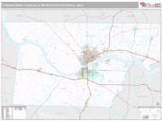 Florence-Muscle Shoals Metro Area <br /> Wall Map <br /> Premium Style 2025 Map