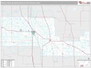 Grand Forks Metro Area <br /> Wall Map <br /> Premium Style 2025 Map