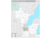 Green Bay Metro Area <br /> Wall Map <br /> Premium Style 2025 Map