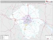 Greenville Metro Area <br /> Wall Map <br /> Premium Style 2025 Map
