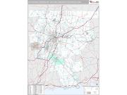 Hartford-West Hartford-East Hartford Metro Area <br /> Wall Map <br /> Premium Style 2025 Map