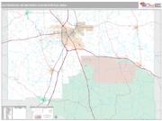 Hattiesburg Metro Area <br /> Wall Map <br /> Premium Style 2025 Map