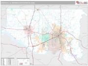 Huntsville Metro Area <br /> Wall Map <br /> Premium Style 2025 Map