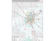 Indianapolis-Carmel-Anderson Metro Area <br /> Wall Map <br /> Premium Style 2025 Map