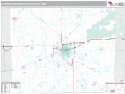 Jackson Metro Area <br /> Wall Map <br /> Premium Style 2025 Map