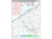 Jamestown Metro Area <br /> Wall Map <br /> Premium Style 2025 Map