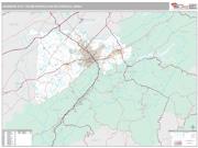 Johnson City Metro Area <br /> Wall Map <br /> Premium Style 2025 Map