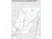Johnstown Metro Area <br /> Wall Map <br /> Premium Style 2025 Map
