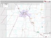 Jonesboro Metro Area <br /> Wall Map <br /> Premium Style 2025 Map