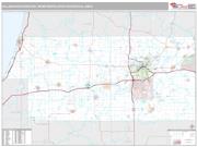 Kalamazoo-Portage Metro Area <br /> Wall Map <br /> Premium Style 2025 Map