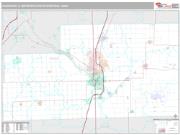 Kankakee Metro Area <br /> Wall Map <br /> Premium Style 2025 Map