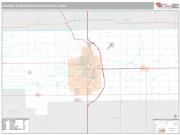 Kokomo Metro Area <br /> Wall Map <br /> Premium Style 2025 Map