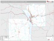 La Crosse-Onalaska Metro Area <br /> Wall Map <br /> Premium Style 2025 Map
