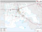 Lafayette Metro Area <br /> Wall Map <br /> Premium Style 2025 Map