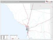 Laredo Metro Area <br /> Wall Map <br /> Premium Style 2025 Map