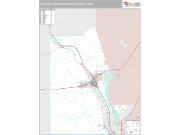Las Cruces Metro Area <br /> Wall Map <br /> Premium Style 2025 Map