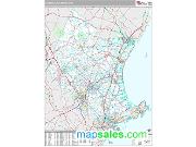 Lawrence Metro Area <br /> Wall Map <br /> Premium Style 2025 Map
