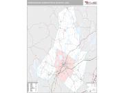 Lewiston-Auburn Metro Area <br /> Wall Map <br /> Premium Style 2025 Map