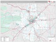 Little Rock-North Little Rock-Conway Metro Area <br /> Wall Map <br /> Premium Style 2025 Map