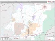 Anniston-Oxford-Jacksonville Metro Area <br /> Wall Map <br /> Premium Style 2025 Map