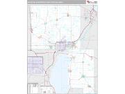 Appleton Metro Area <br /> Wall Map <br /> Premium Style 2025 Map
