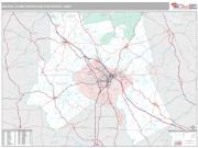 Macon Metro Area <br /> Wall Map <br /> Premium Style 2025 Map