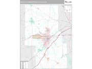 Mansfield Metro Area <br /> Wall Map <br /> Premium Style 2025 Map
