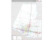 McAllen-Edinburg-Mission Metro Area <br /> Wall Map <br /> Premium Style 2025 Map