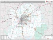 Memphis Metro Area <br /> Wall Map <br /> Premium Style 2025 Map