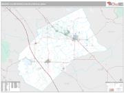Merced Metro Area <br /> Wall Map <br /> Premium Style 2025 Map