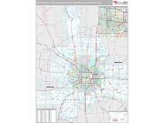 Minneapolis-St. Paul-Bloomington Metro Area <br /> Wall Map <br /> Premium Style 2025 Map