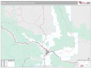 Missoula Metro Area <br /> Wall Map <br /> Premium Style 2025 Map