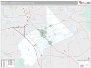 Modesto Metro Area <br /> Wall Map <br /> Premium Style 2025 Map